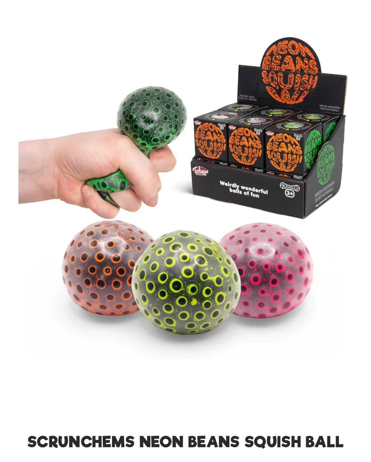 Scrunchem Neon beans squish ball