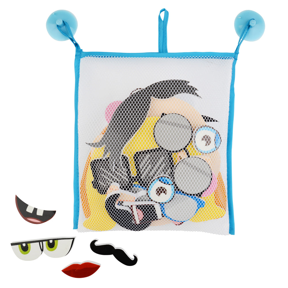 Silly face bath time stickers
