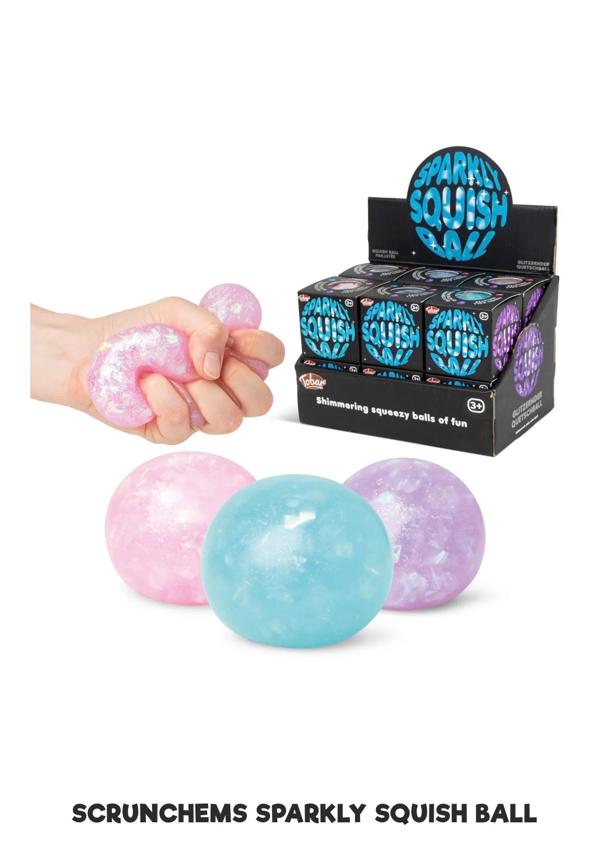 SCRUNCHEMS sparkly squish ball