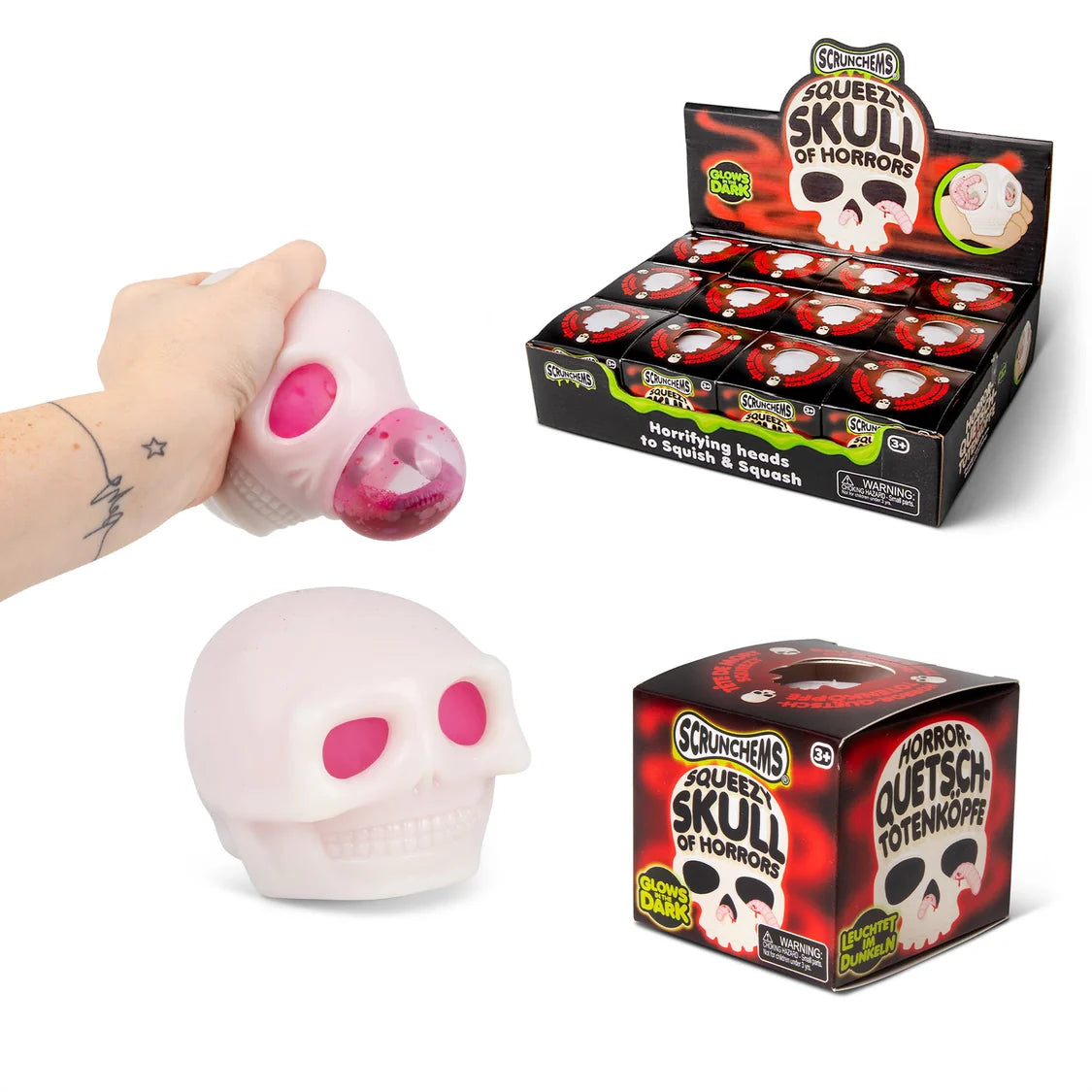 SCRUNCHEMS SQUEEZY SKULL OF HORRORS