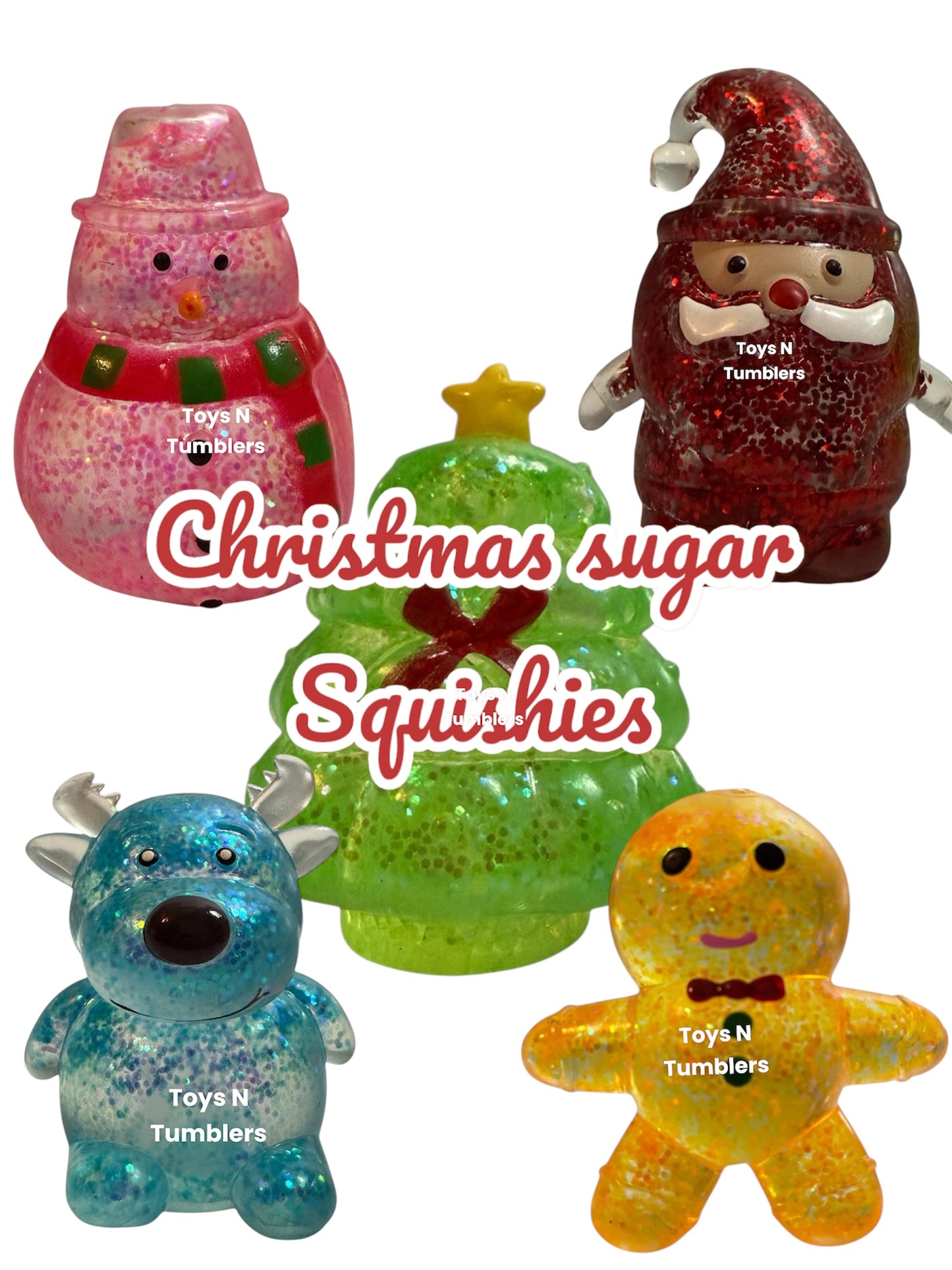 Christmas Sugar Squishies