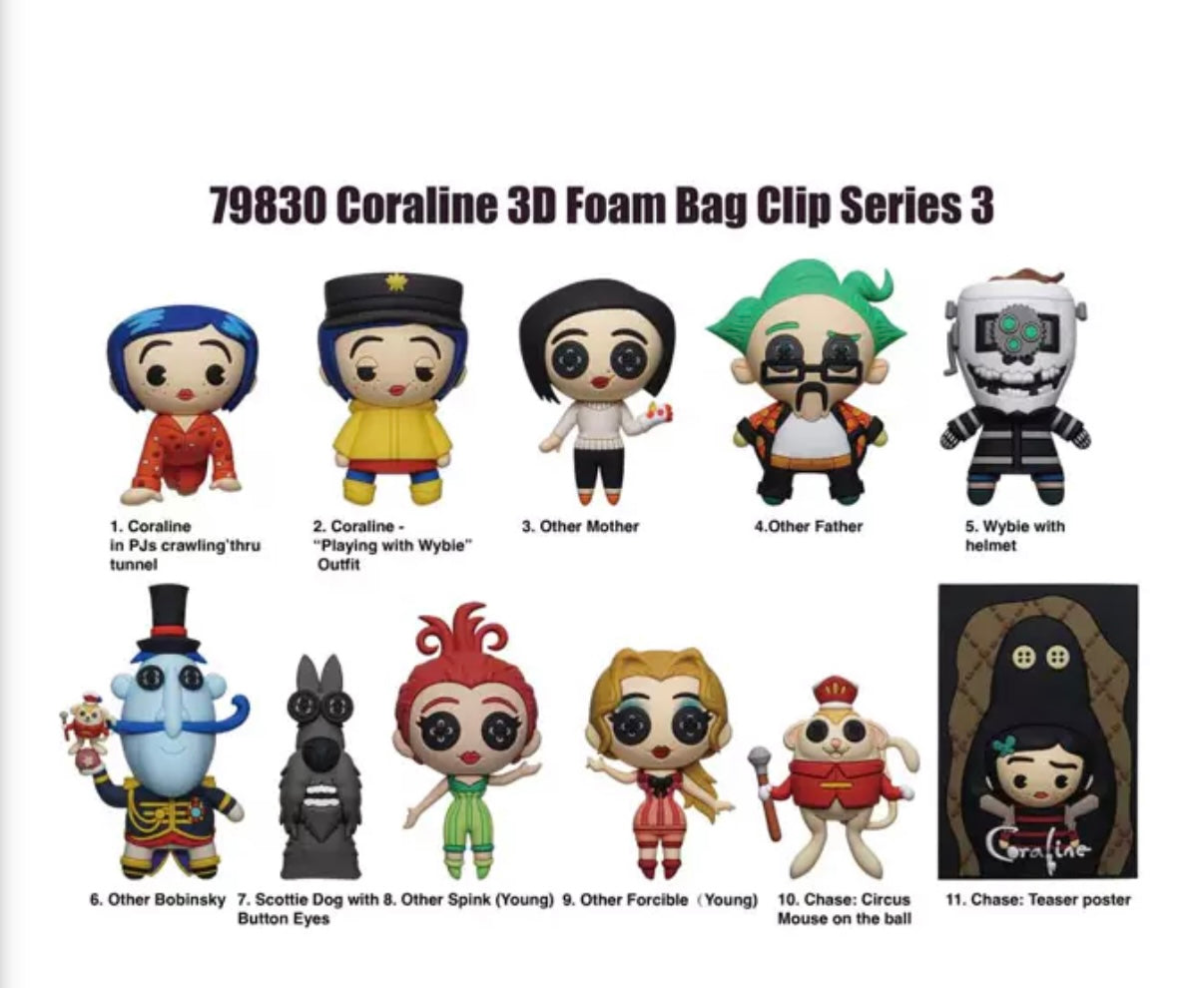 Coraline blind bag series 3 **pre order due October**