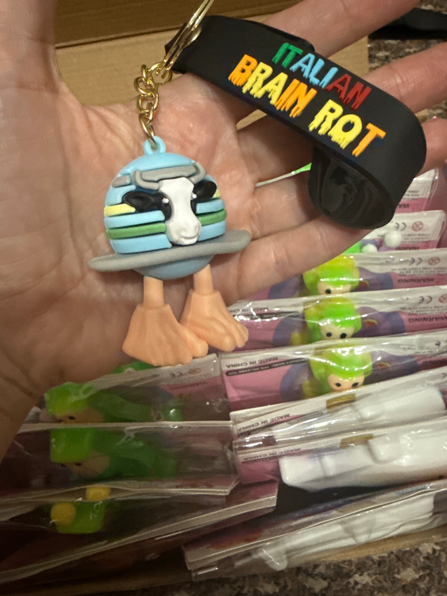 Brain rot keychains