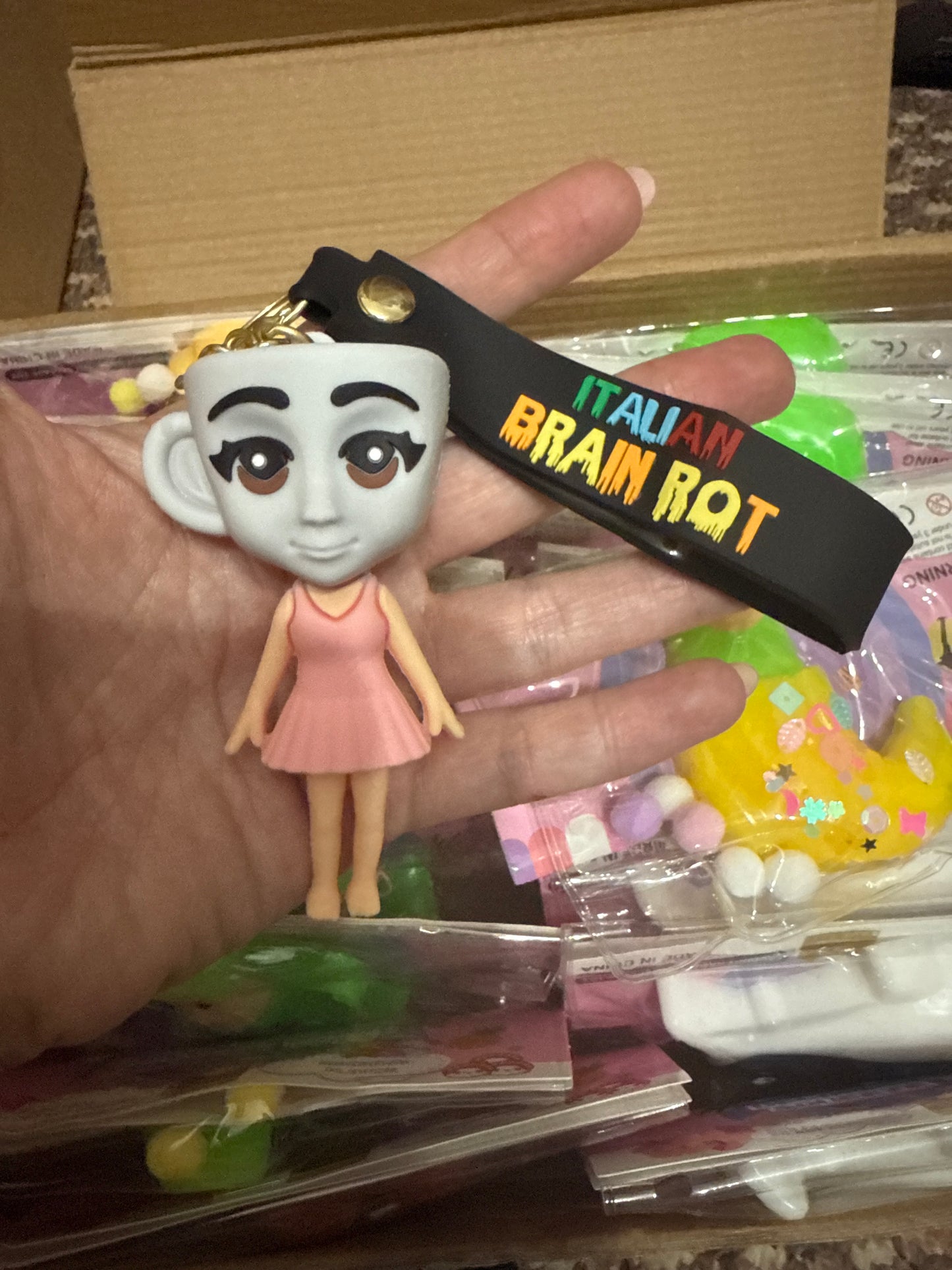Brain rot keychains