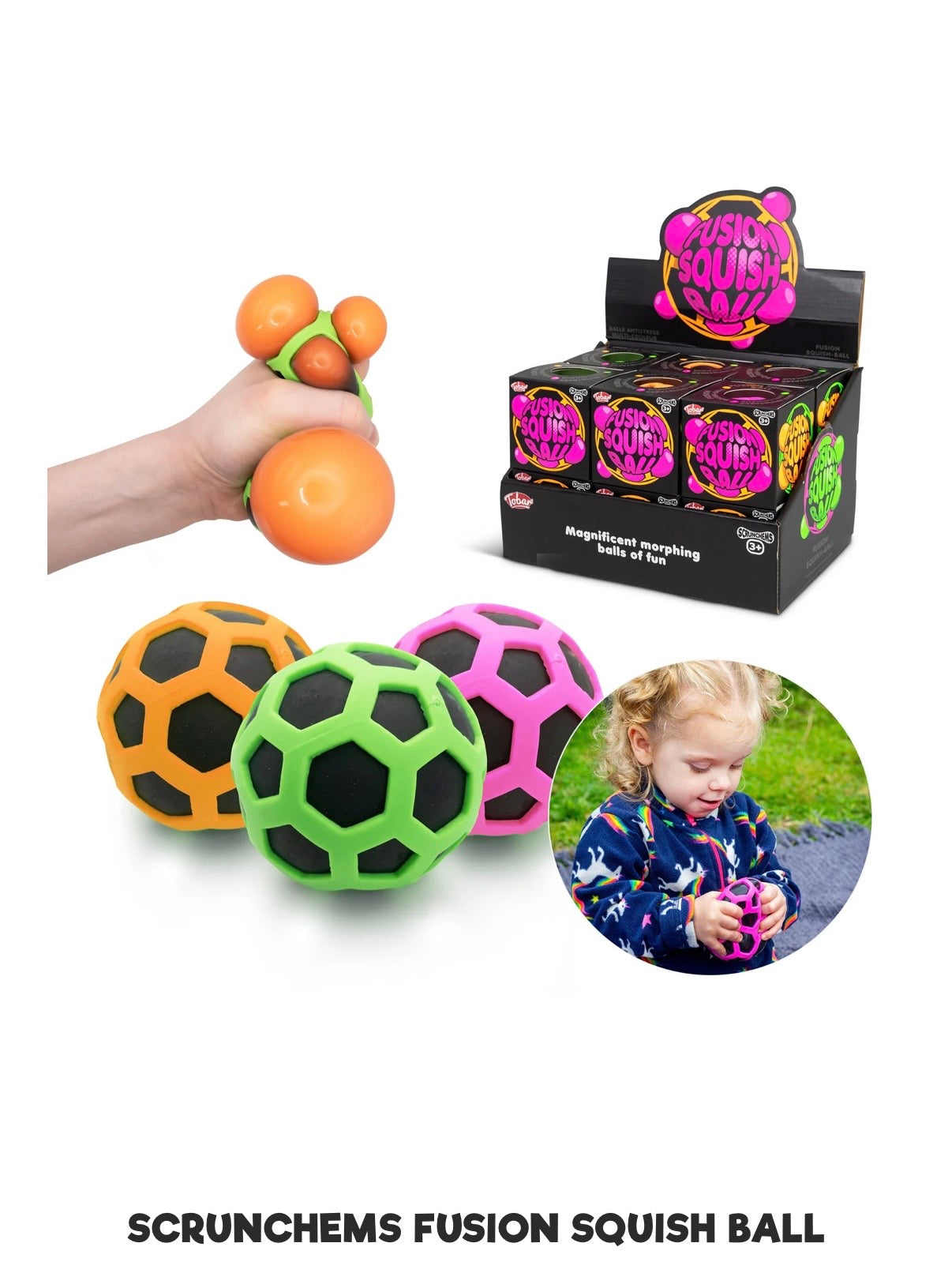 SCRUNCHEMS large fusion squish ball