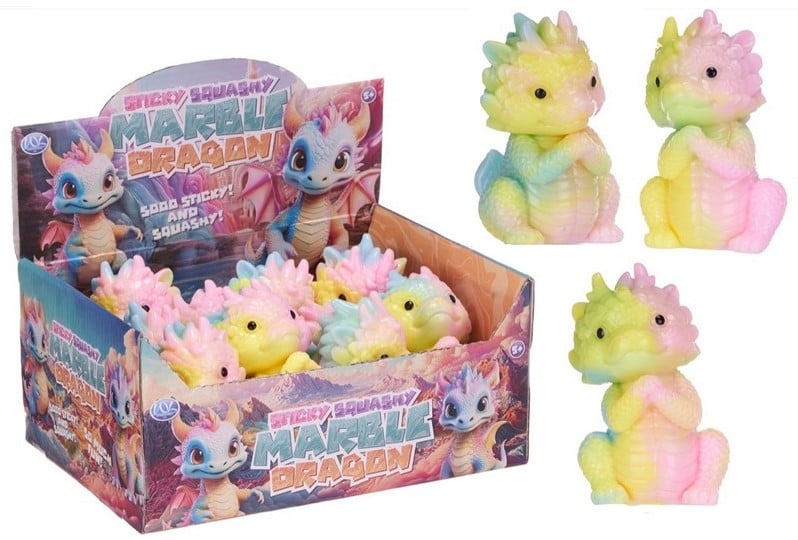 Sticky squashy Marble Dragon