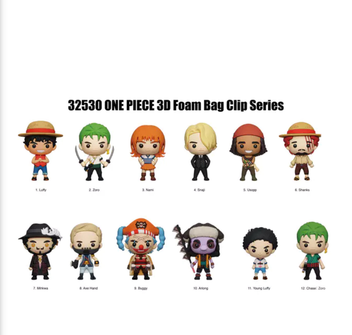One Piece Netflix Live Action Series 1 Bag Clips