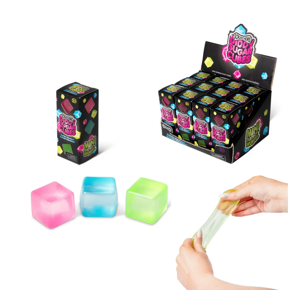 SCRUNCHEMS DIDDY SUGAR CUBES 3 pk