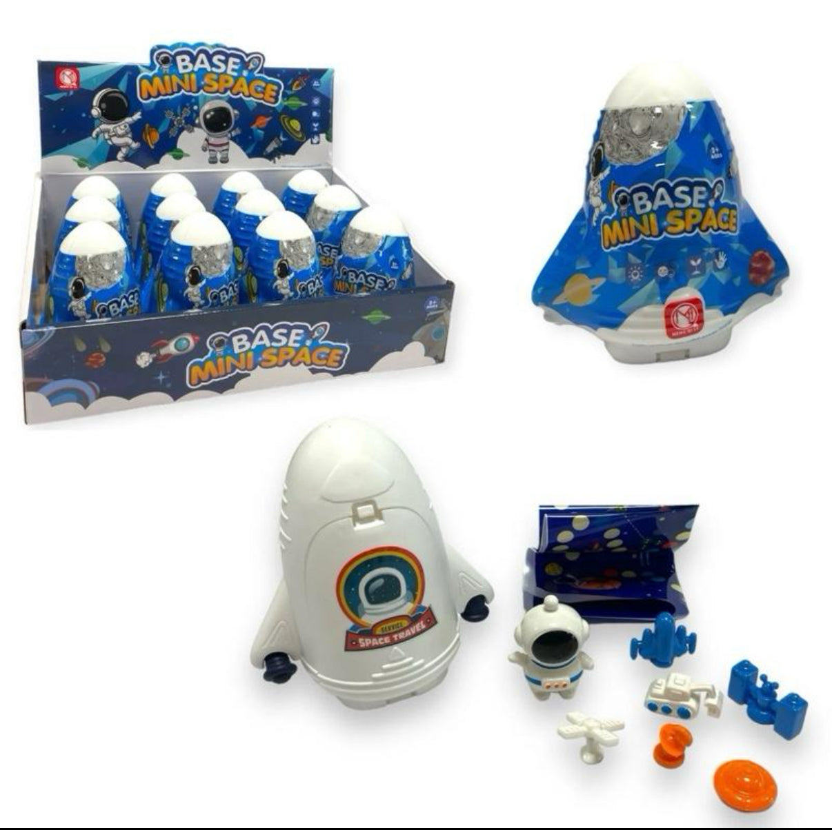 BASE Mini Space Rocket and Astronaut Toy Set *buy one get one free*