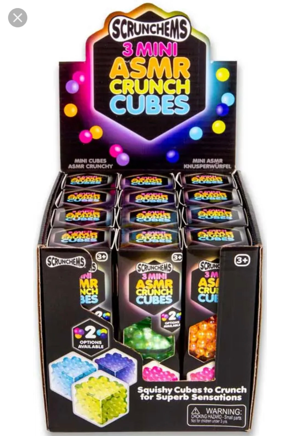 Scrunchems 3 PK mini ASMR crunch cubes
