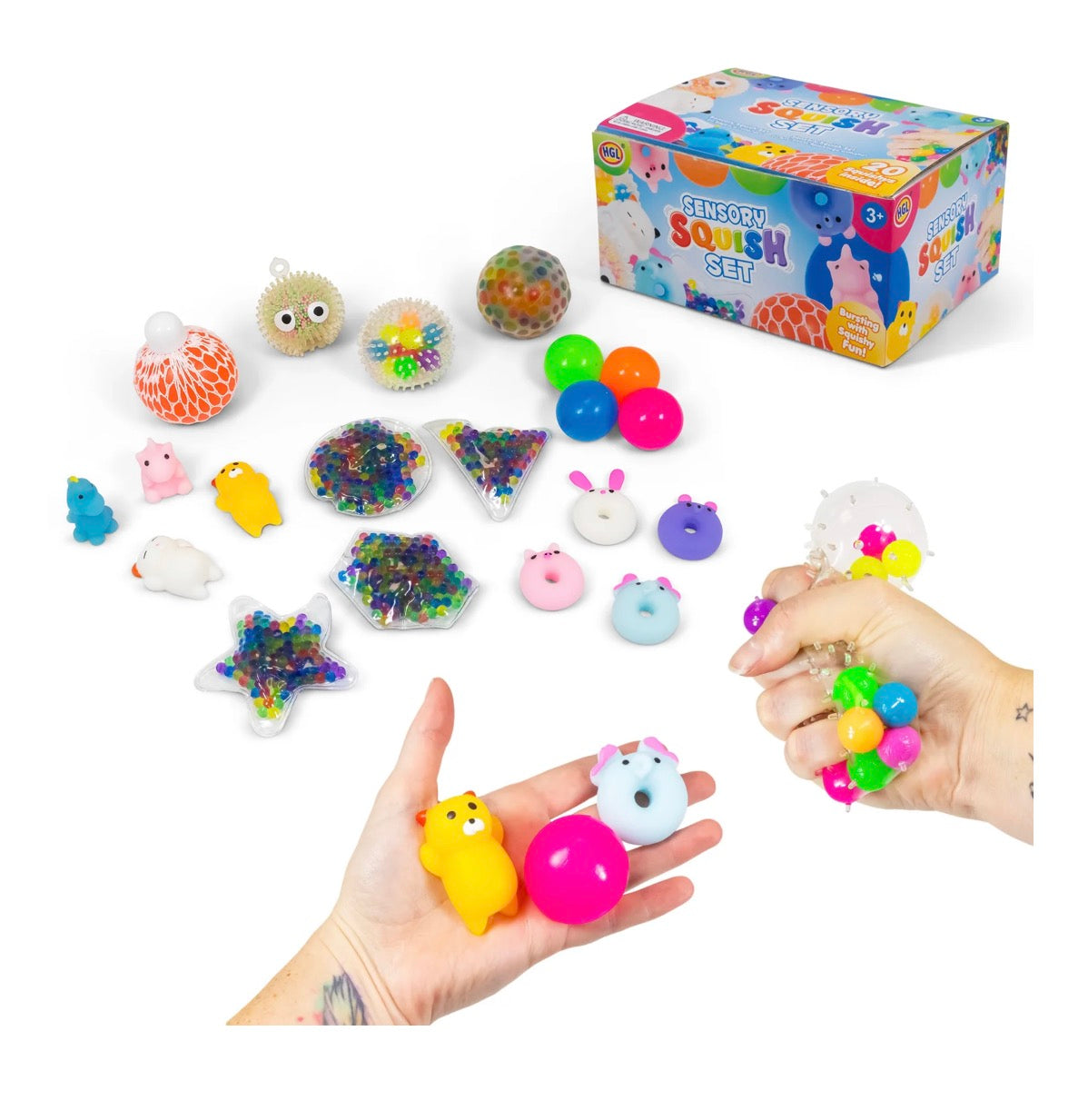 20 sensory squish set