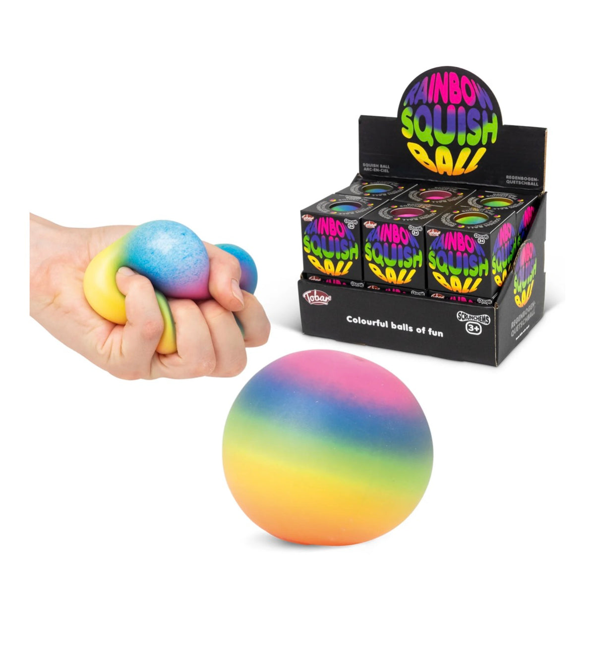 SCRUNCHEMS rainbow squish ball