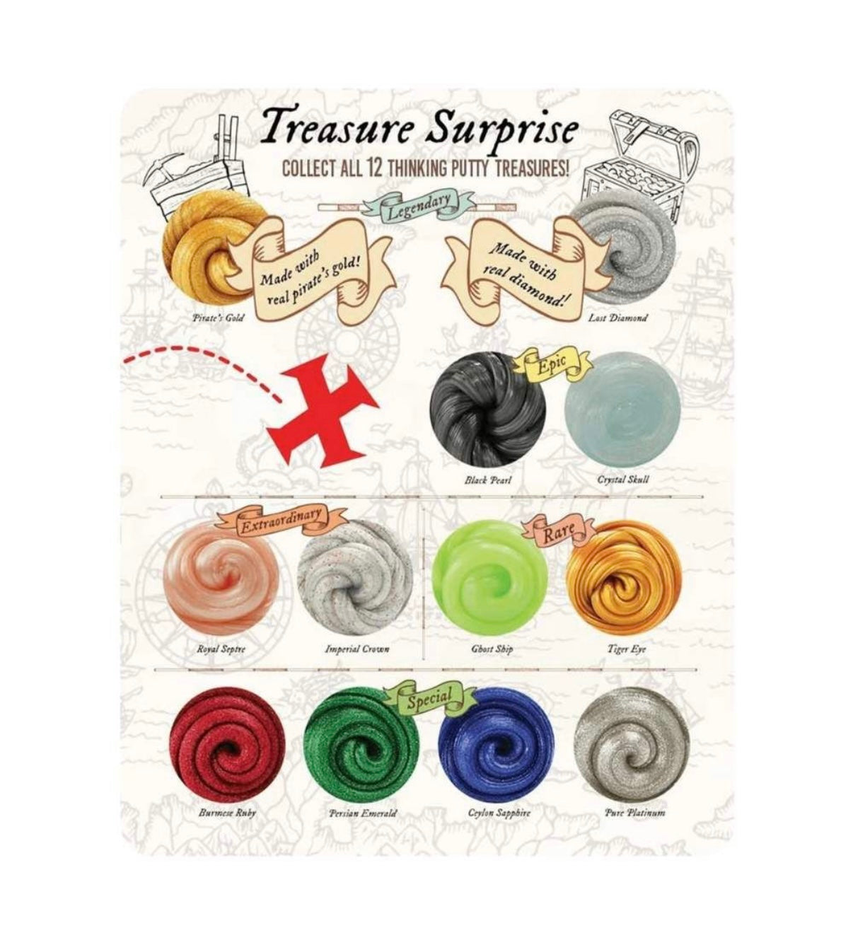 Crazy Aaron’s treasure peel and reveal mini Tin