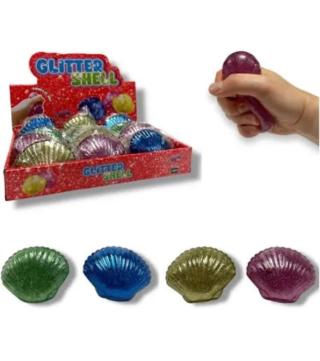 Glitter Sugar filled clam shell squishy