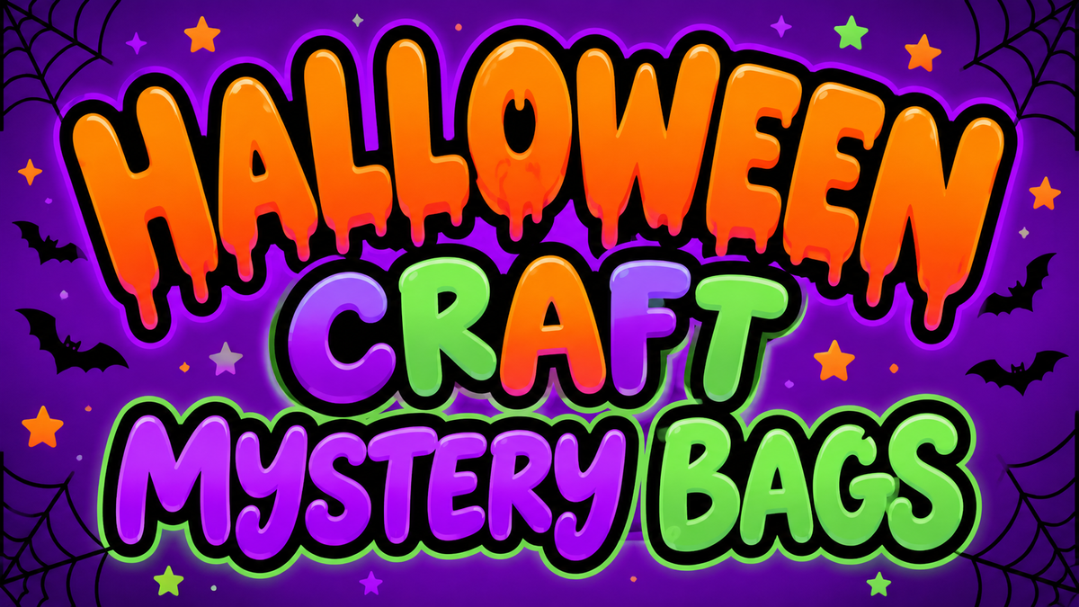 Mystery Halloween craft bags for younger children