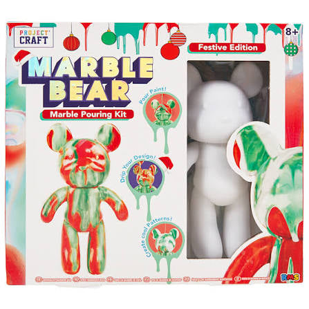 Festive marble bear pouring kit. *buy one get one free*