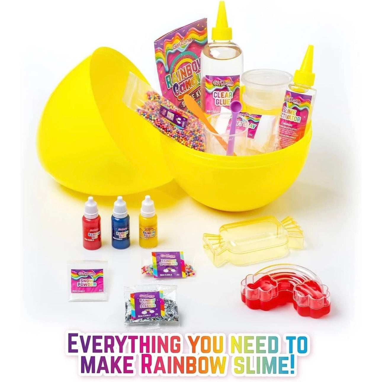 GirlZone Rainbow Candy DIY Slime Kit