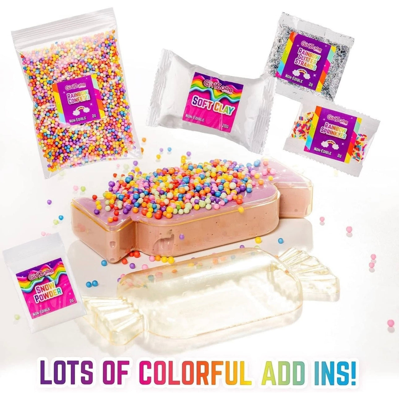 GirlZone Rainbow Candy DIY Slime Kit