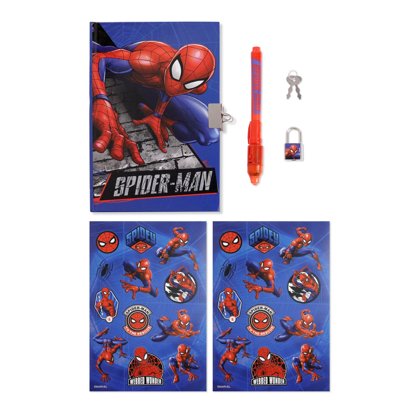 Spider-man secret diary and magic ink pen set