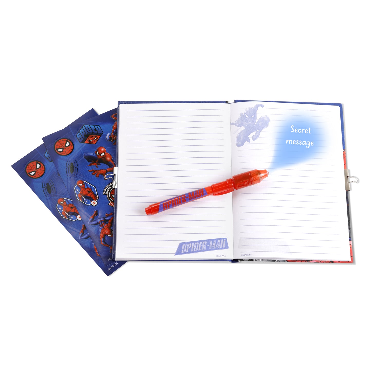 Spider-man secret diary and magic ink pen set