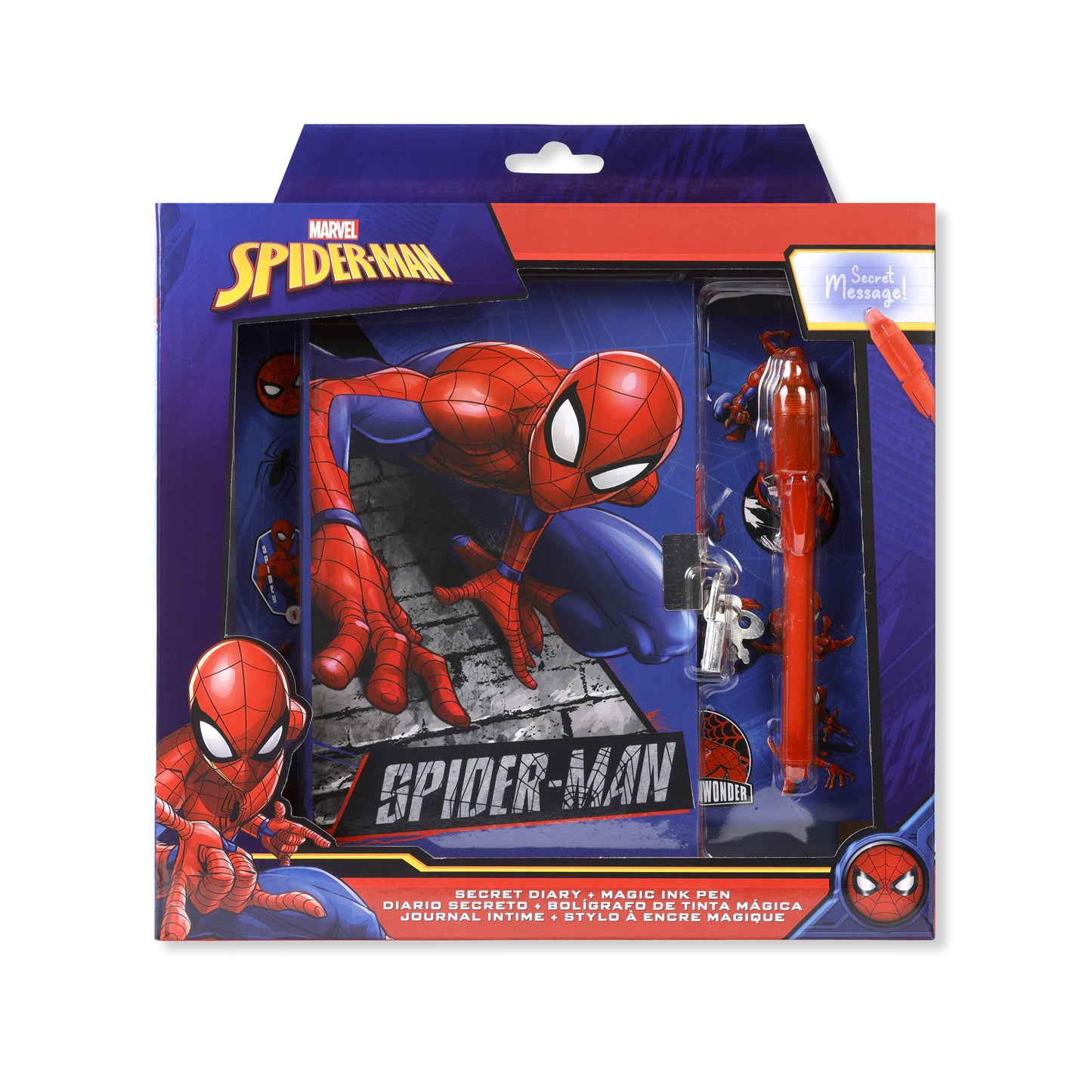 Spider-man secret diary and magic ink pen set