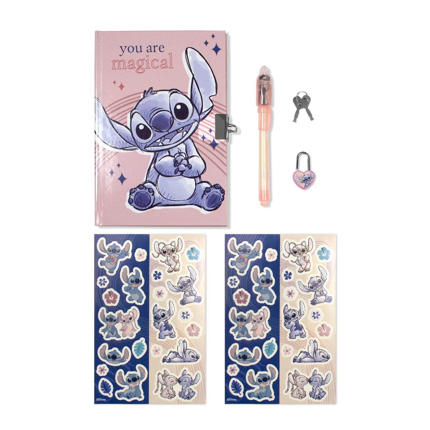 Stitch secret diary and magic ink pen