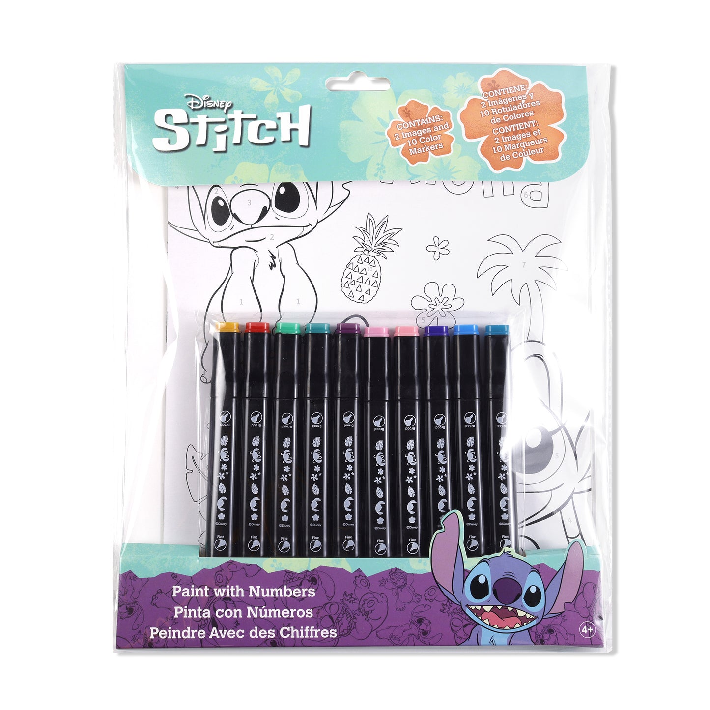 Stitch paint with numbers