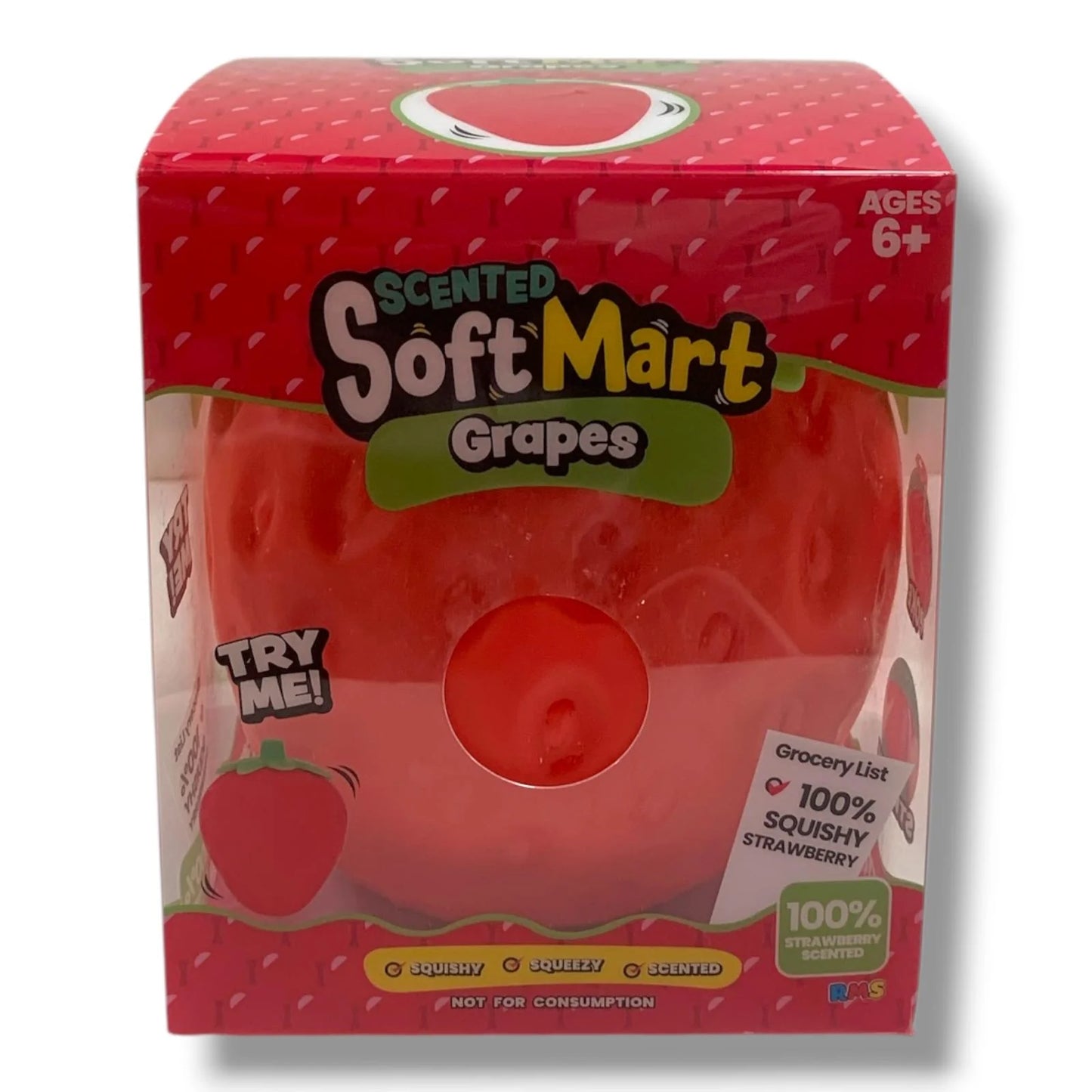 Large strawberry squishy (damaged box)