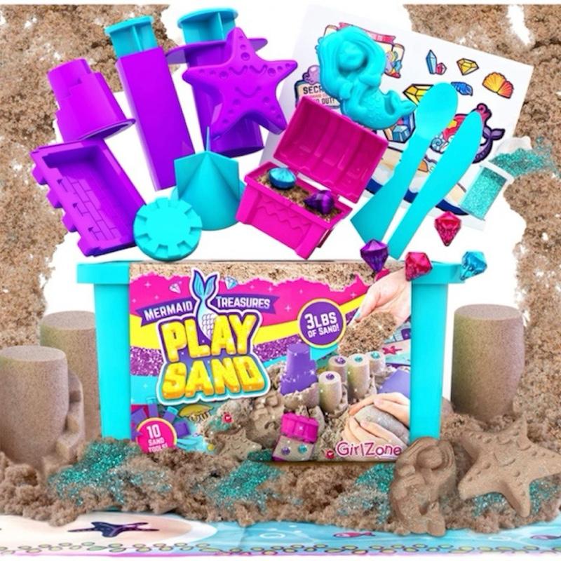 Mermaid Treasures Play Sand Set - 3lbs of Sand