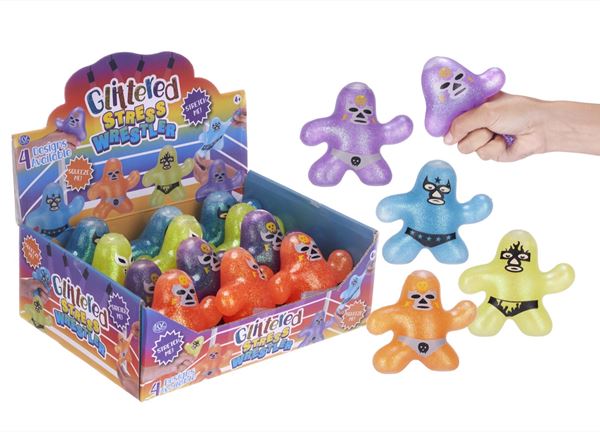 glitter stress wrestler squishy