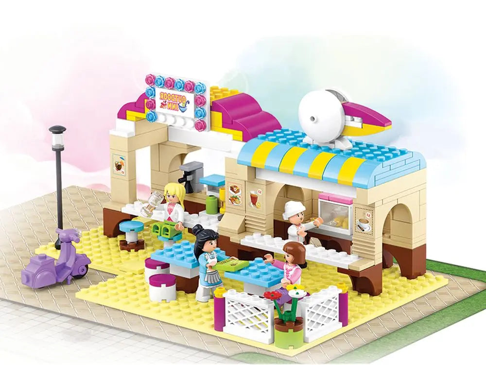 Outdoor inn brick set
