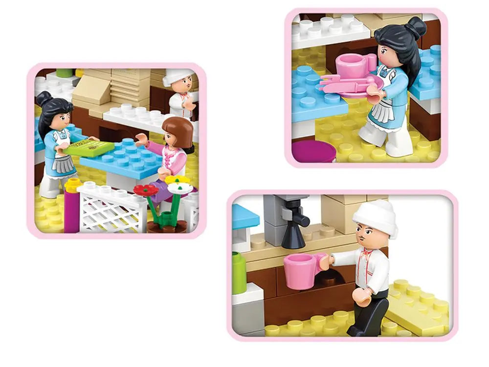 Outdoor inn brick set
