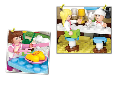 Outdoor inn brick set