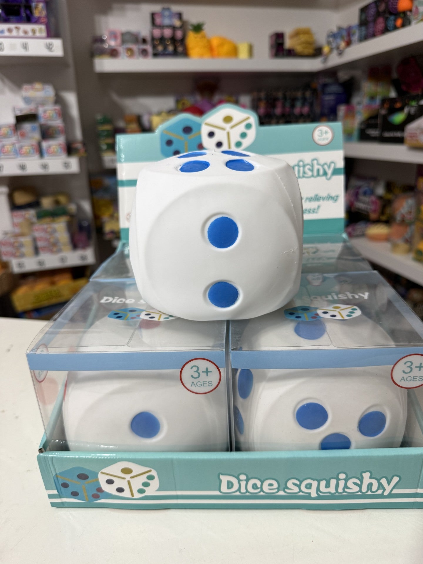 Jumbo foam filled dice squishy