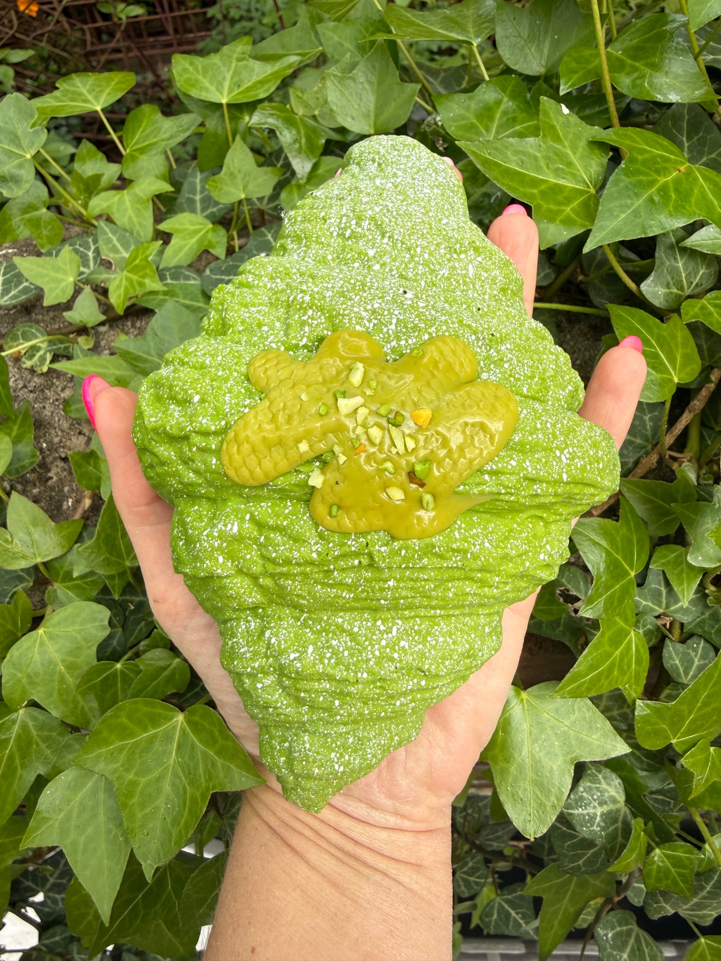 pistachio Knafa croissant soft foam Squishy ￼