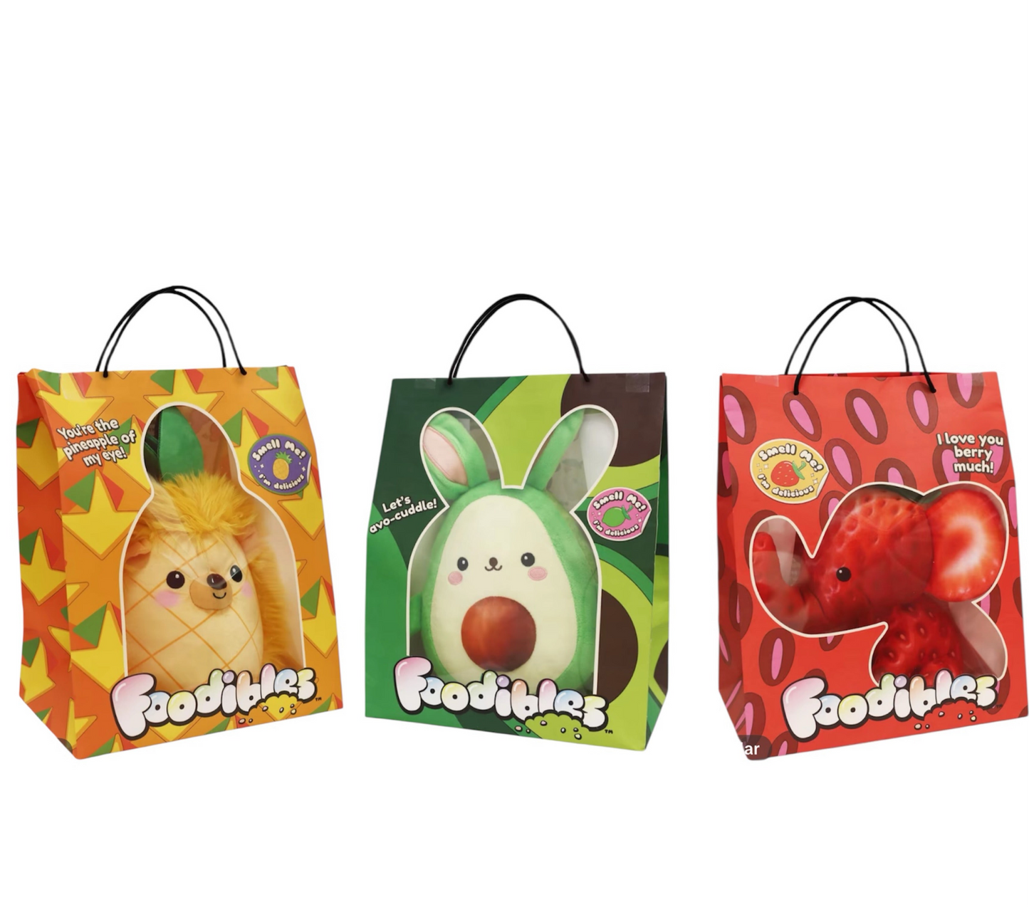 Large Foodibles scented plushies