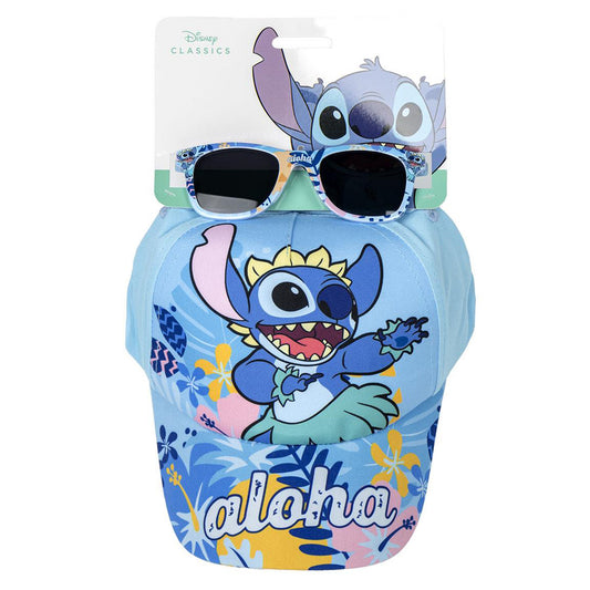 Stitch sunglasses and hat set