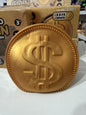 Jumbo gold coin squishy foam filled