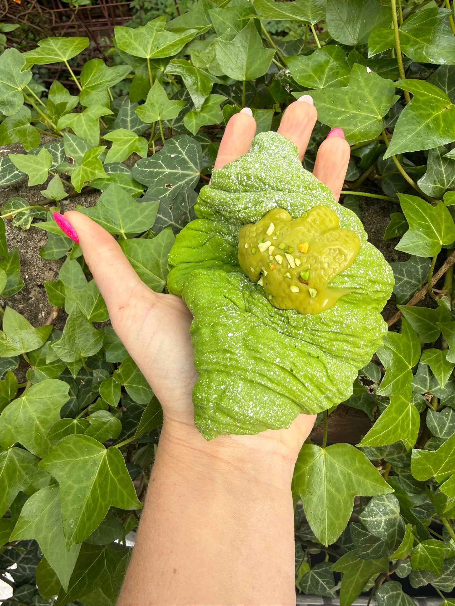 pistachio Knafa croissant soft foam Squishy ￼