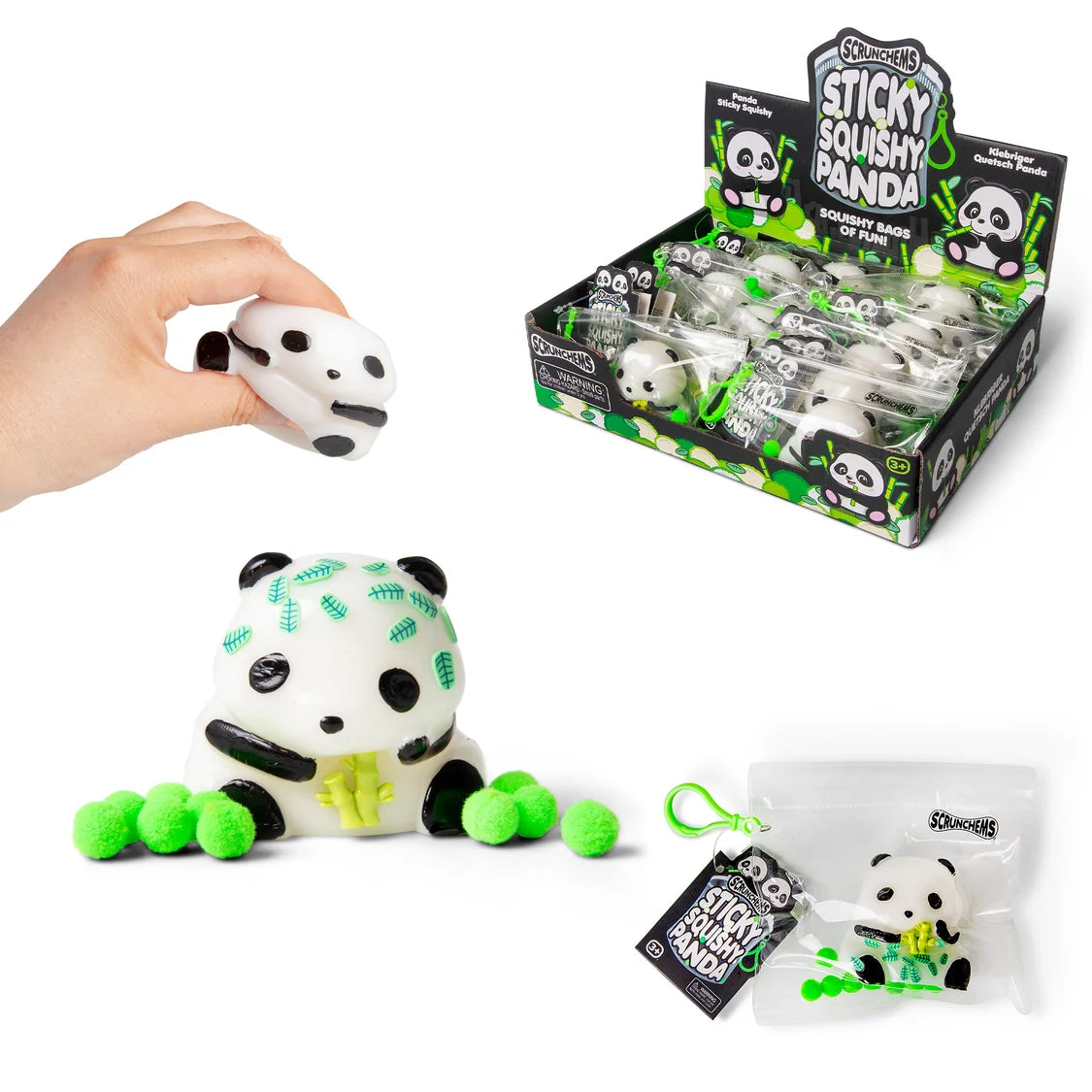 Scrunchems Panda sticky squishy