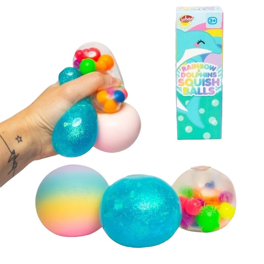 SCRUNCHEMS dolphin 3pk squish balls