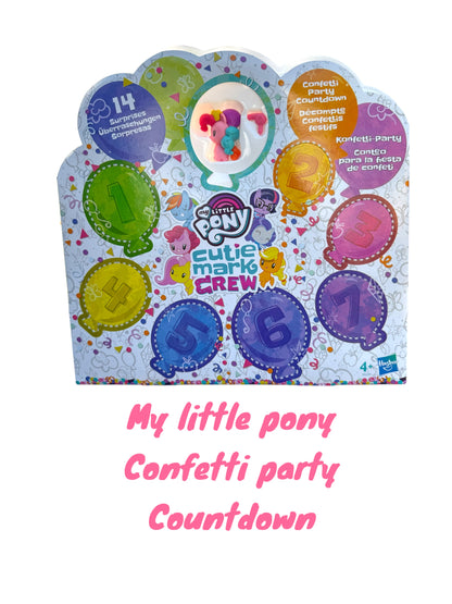 My little Pony Confetti Party Countdown