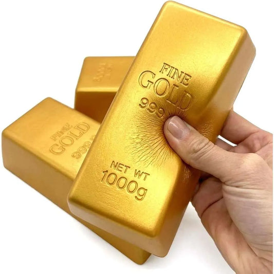 Gold bar slow release squishy