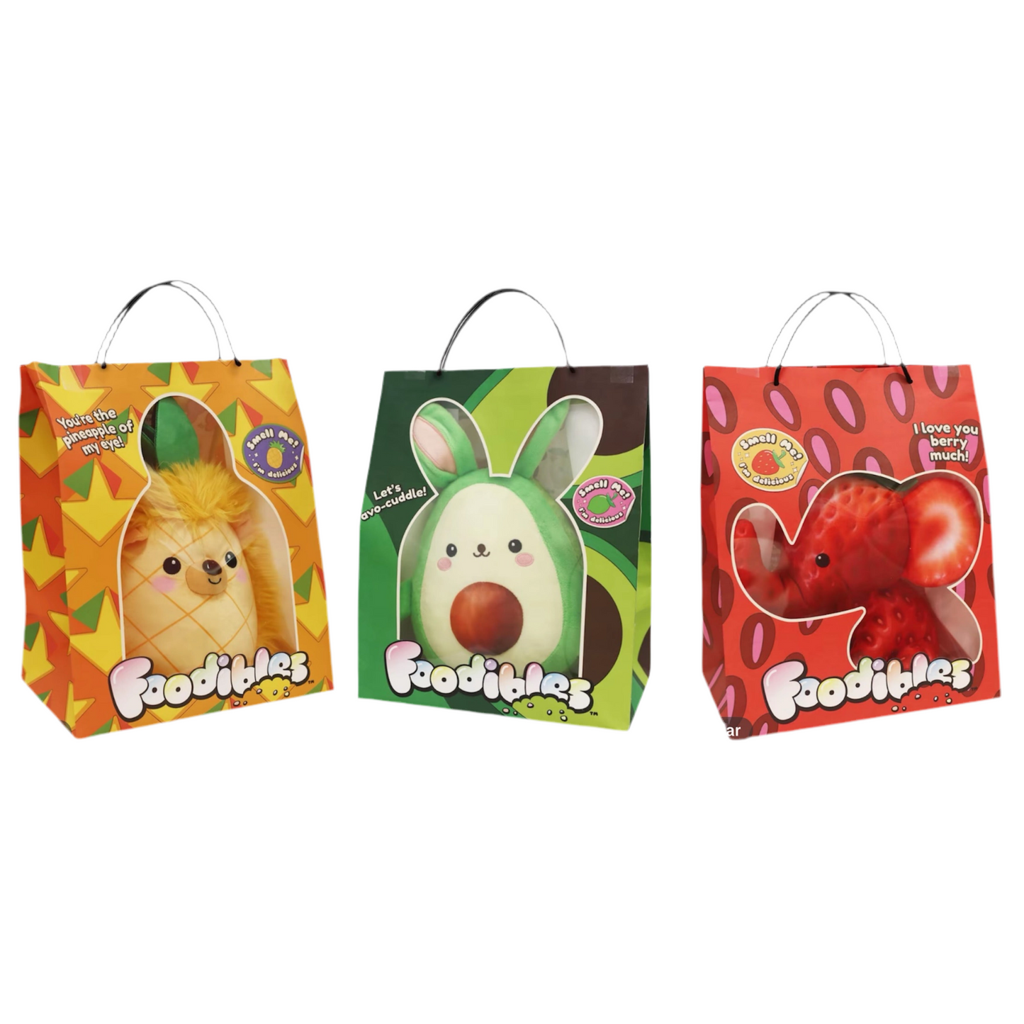 Large Foodibles scented plushies