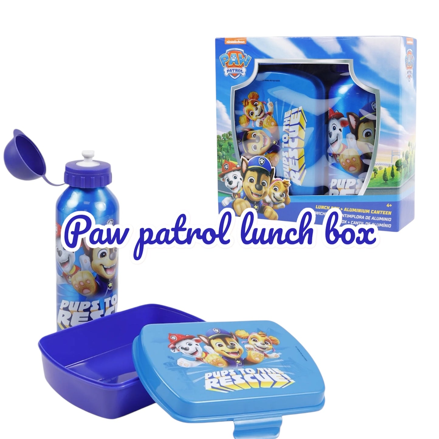 Paw patrol lunch box set