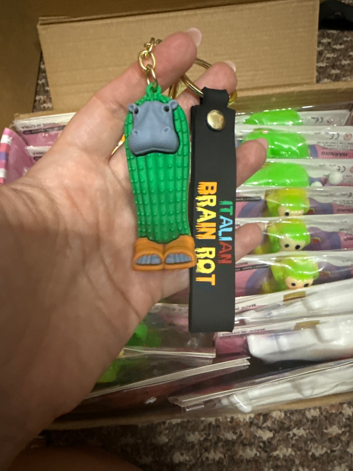Brain rot keychains