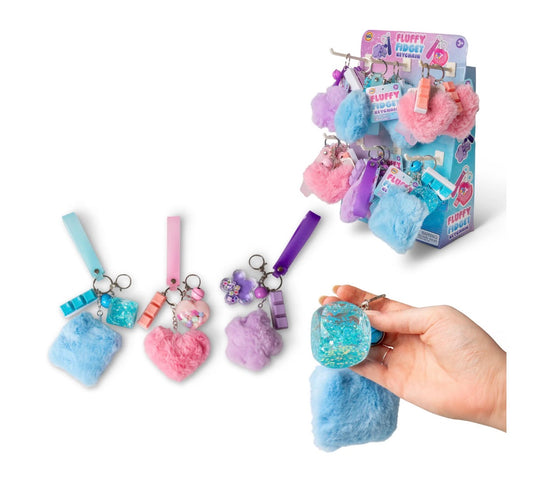 Fluffy Fidget Keychain  *buy one get one free*