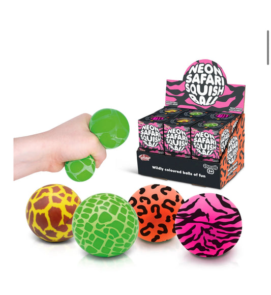 Neon safari squish ball