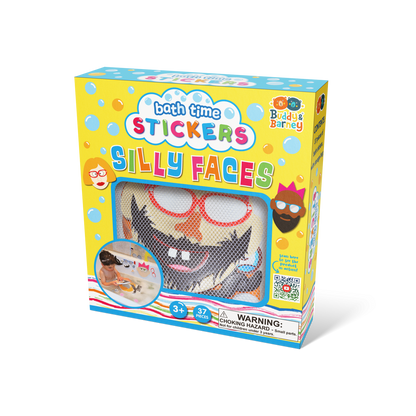 Silly face bath time stickers