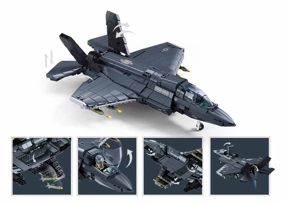 1361 ModelBricks - 1/44 F35BS fighter 705Pcs